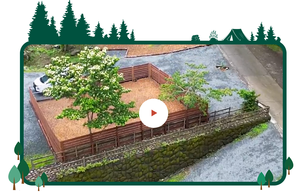 上空から見たキャンロクパークの動画を再生する